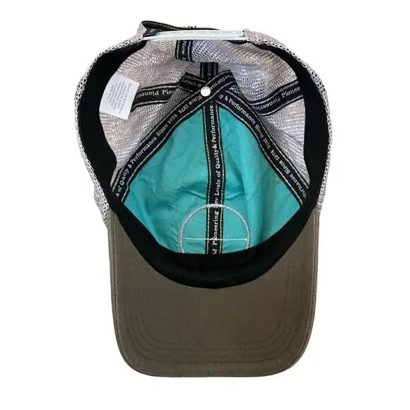 Marmot Green Gray Snap Back Baseball Hat - Picture 2 of 4